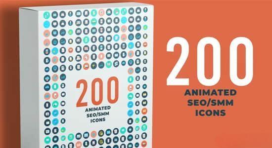 200个扁平化日常生活MG图标动画AE模板 Animated Icons 200个扁平化日常生活MG图标动画AE模板 Animated Icons