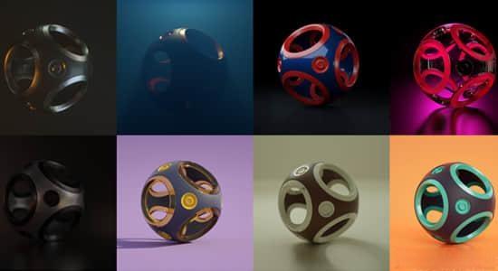 20种Arnold阿诺德渲染器栏目包装环境摄影棚灯光C4D预设 20种Arnold阿诺德渲染器栏目包装环境摄影棚灯光C4D预设