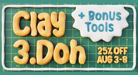 Blender插件-粘土橡皮泥着色器预设 Ultimate Clay Shader V3