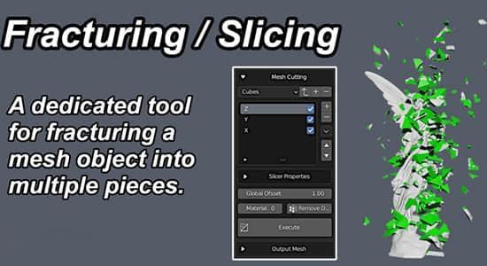 ANIMAX V2.0.1三维模型物体破碎汇聚组合动画特效Blender插件
