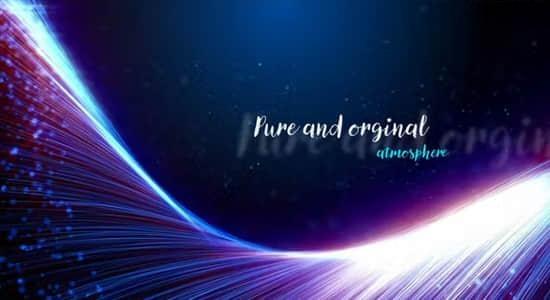 唯美漂亮粒子线条背景创意文字标题展示开场片头动画AE模板 唯美漂亮粒子线条背景创意文字标题展示开场片头动画AE模板