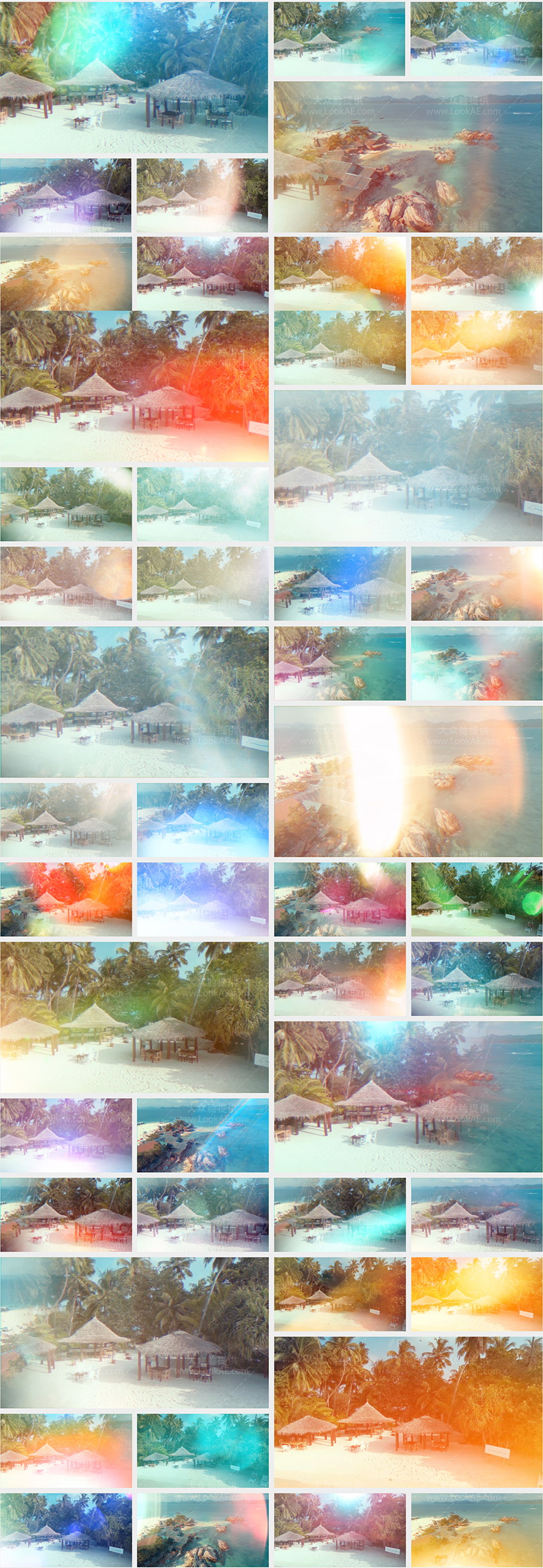 FCPX插件-51个唯美真实镜头光效散景动画视频过渡转场预设