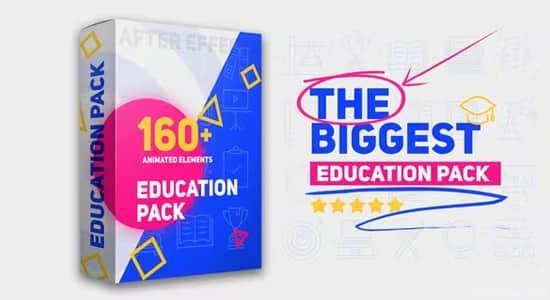 AE模板-160个教育学习社交媒体介绍展示动画 Education Pack AE模板-160个教育学习社交媒体介绍展示动画 Education Pack
