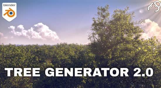 三维树木植物生成Blender插件 Tree Generator V2 三维树木植物生成Blender插件 Tree Generator V2