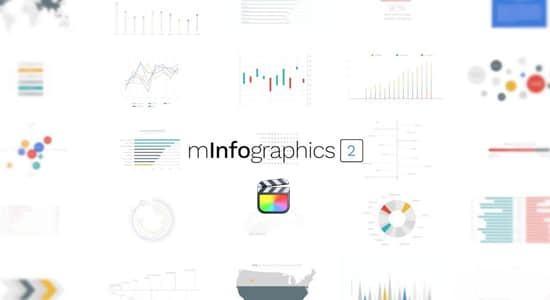 FCPX插件-115个现代设计信息数据图表统计展示动画预设mInfographics V2 FCPX插件-115个现代设计信息数据图表统计展示动画预设mInfographics V2