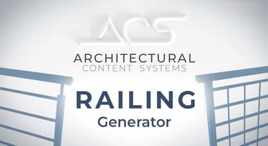 三维真实栏杆生成器Blender插件 ACS - Railing Generator 三维真实栏杆生成器Blender插件 ACS - Railing Generator