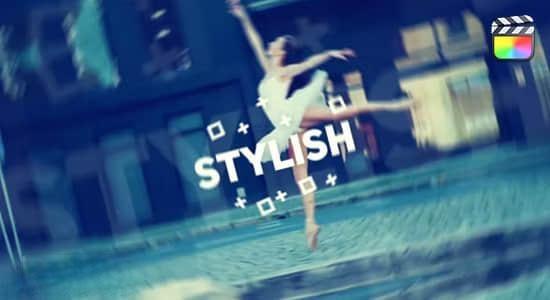 FCPX模板-快闪图文节奏展示动画片头Stomp Promo Opener+原版音乐