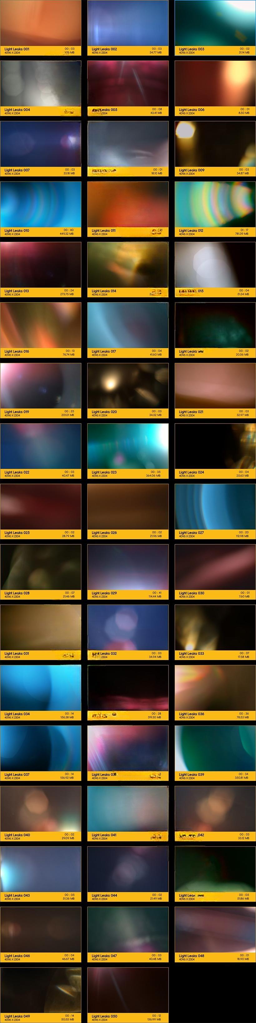 4K视频素材-50个唯美漂亮真实镜头光效叠加动画 BBV72