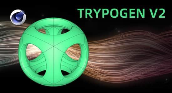 多边形曲面细分C4D插件 Trypogen V2.0 Win/Mac 多边形曲面细分C4D插件 Trypogen V2.0 Win/Mac