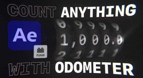 精美字母数字滚动翻转动画AE插件 Odometer V1.1 Mac/Win+使用教程