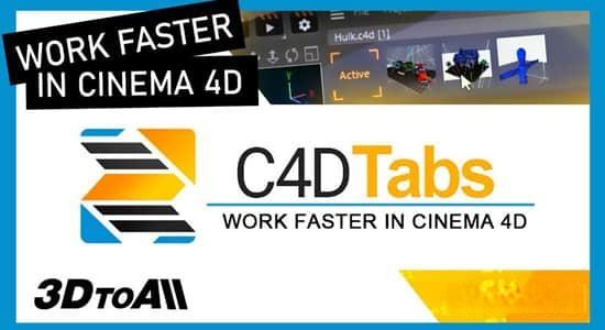 C4D插件-多个项目预览切换工具 3DtoAll C4DTabs V1.3 C4D插件-多个项目预览切换工具 3DtoAll C4DTabs V1.3