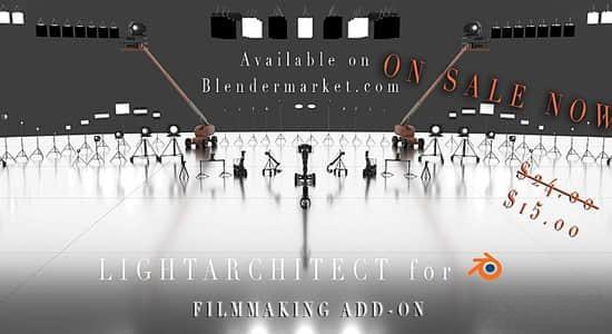 Blender插件-电影舞台灯光道具摄像机三维模型预设 Lightarchitect V2.0