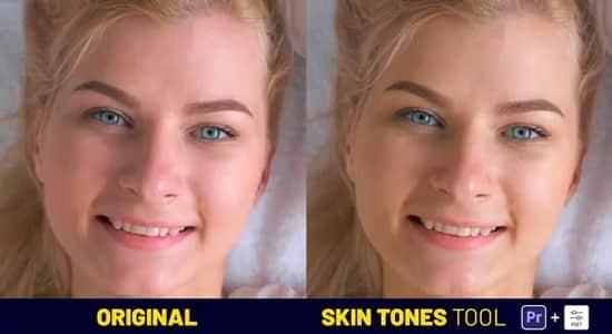 PR预设-123种人像皮肤修正调整美容工具 Skin Tones Tool