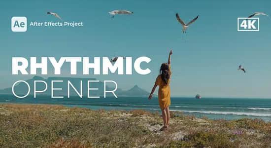 AE/PR模板-动感节奏图文快闪开场片头 Rhythmic Opener
