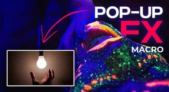 画中画小弹窗展示动画特效达芬奇模板 Pop Up Effects