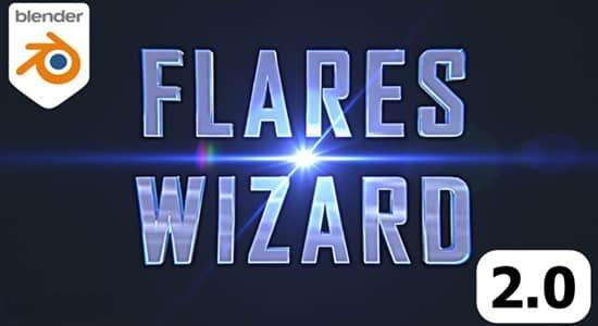 Blender插件-镜头光晕耀斑特效 Flares Wizard 2.0.1 Blender插件-镜头光晕耀斑特效 Flares Wizard 2.0.1