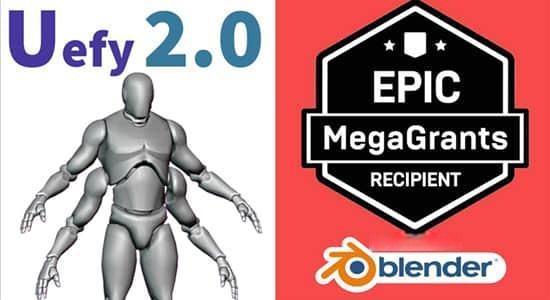 Blender插件-虚幻引擎辅助优化工具 Uefy 2.3 Script