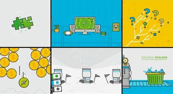 AE教程-学习制作二维扁平化MG图形动画 Udemy – Making a Flat Motion Graphics Project