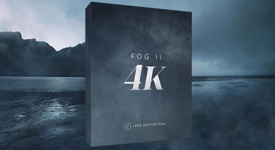 4K视频素材-高质量缥缈雾气雾霾特效合成动画 Lens Distortions - Fog II