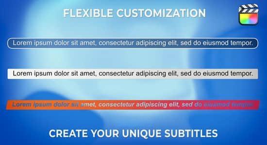 FCPX插件-自适应底栏边框字幕标题效果工具 Subtitles Tool FCPX插件-自适应底栏边框字幕标题效果工具 Subtitles Tool