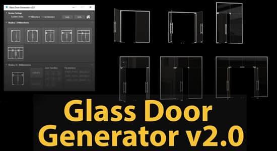 3DS MAX插件-三维玻璃门模型自动创建生成器 Glass Door Generator V2 3DS MAX插件-三维玻璃门模型自动创建生成器 Glass Door Generator V2