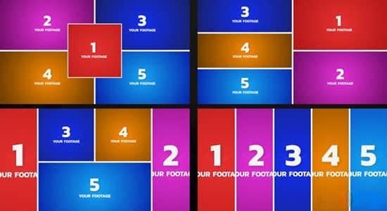 中文版FCPX插件-86个多种网格排版动态分屏预设效果 中文版FCPX插件-86个多种网格排版动态分屏预设效果