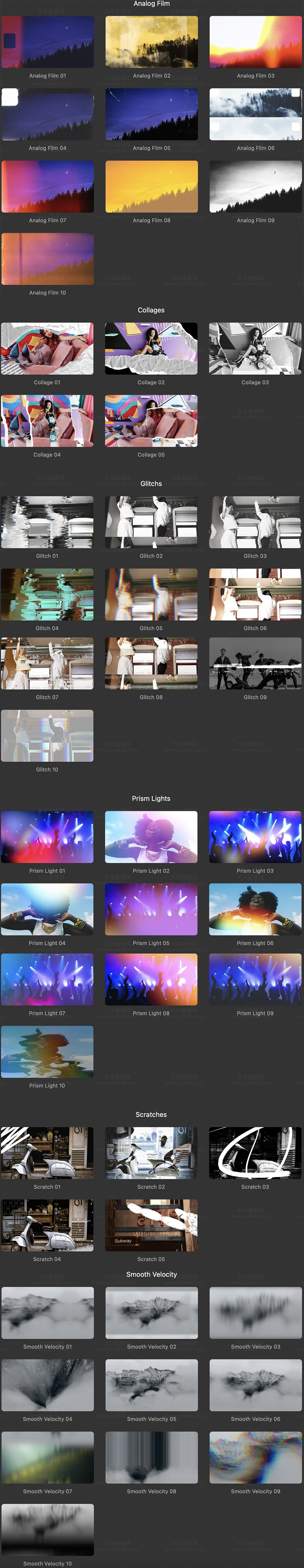 FCPX插件-50个电影胶片故障撕纸光效平滑视频转场预设 FCPX插件-50个电影胶片故障撕纸光效平滑视频转场预设