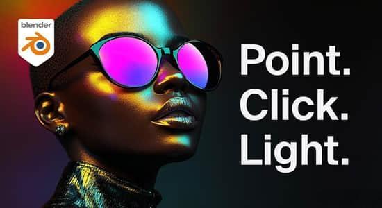 Blender插件-目标位置灯光照明 Light Wrangler V3.2.4-LookAE.com Blender插件-目标位置灯光照明 Light Wrangler V3.2.4