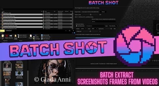 AE脚本-批量视频截图工具 Batch Shot v1.0 含使用教程-LookAE.com AE脚本-批量视频截图工具 Batch Shot v1.0 含使用教程