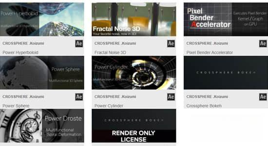 AE插件-镜头模糊3D云雾圆球弯曲特效合集 Crossphere Plugins Bundle 2025.1 AE插件-镜头模糊3D云雾圆球弯曲特效合集 Crossphere Plugins Bundle 2025.1