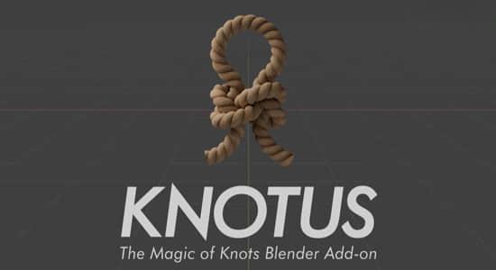 Blender插件-轻松创建绳子打结效果 Knotus v1.1.0 Blender插件-轻松创建绳子打结效果 Knotus v1.1.0