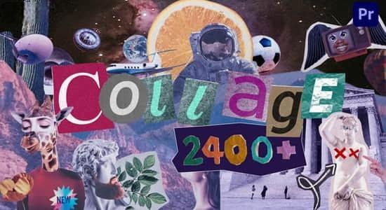 PR脚本-2400个人物动物植物食物交通物品复古贴纸定格动画预设 Collage Creator PR脚本-2400个人物动物植物食物交通物品复古贴纸定格动画预设 Collage Creator