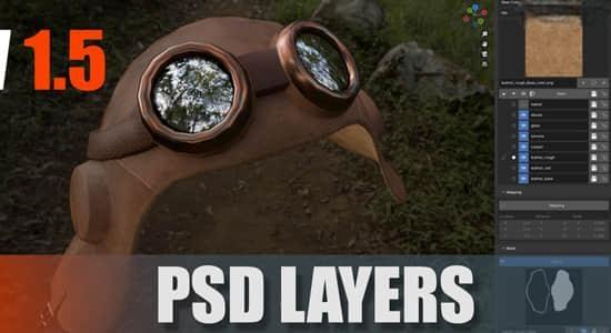 Blender插件-贴图纹理分层绘制 PSD-Layers V1.5.1+使用教程 Blender插件-贴图纹理分层绘制 PSD-Layers V1.5.1+使用教程