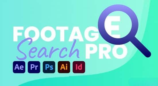 直接从云端库中搜索下载使用免版权素材AE/PR/PS/AI/ID脚本 Stock Search Pro v1.1.2