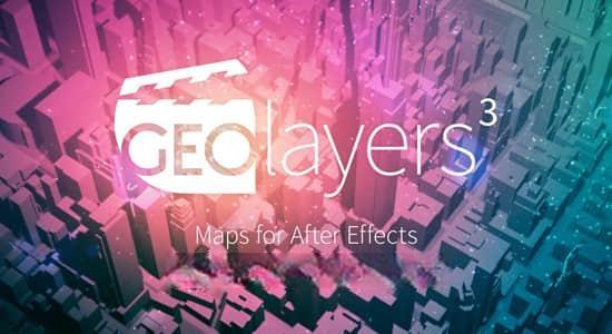 AE脚本-世界地图任意位置路径展示动画 GEOlayers 3 v1.11.1 AE脚本-世界地图任意位置路径展示动画 GEOlayers 3 v1.11.1