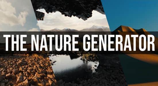 Blender插件-自然环境地形高山石头悬崖花草植物预设 The Nature Generator v1.2 Blender插件-自然环境地形高山石头悬崖花草植物预设 The Nature Generator v1.2