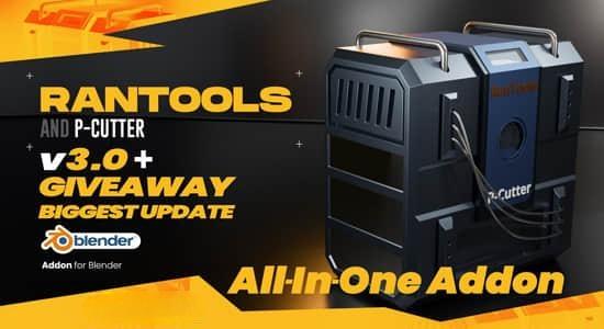 Blender插件-硬表面建模灯光渲染纹理烘焙修改器 Rantools And P-Cutter All-In-One Addon V3.3.2 Blender插件-硬表面建模灯光渲染纹理烘焙修改器 Rantools And P-Cutter All-In-One Addon V3.3.2