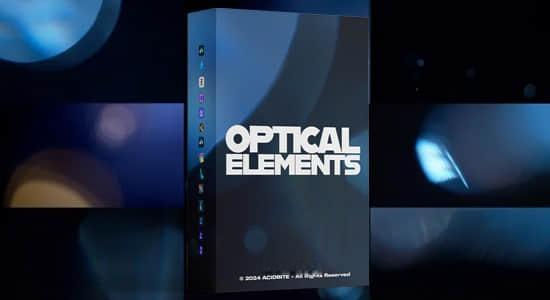 4K视频素材-68个镜头光斑元素玻璃质感光效叠加动画