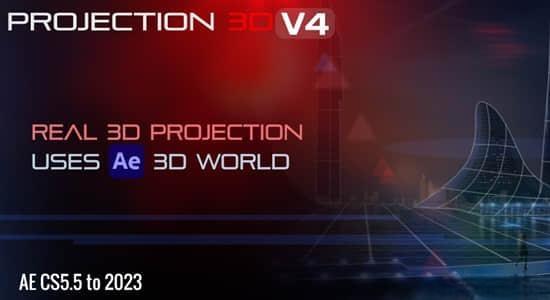 AE脚本-平面图片投射三维空间摄像机视差动画 Projection 3D v4.2.04+使用教程 AE脚本-平面图片投射三维空间摄像机视差动画 Projection 3D v4.2.04+使用教程