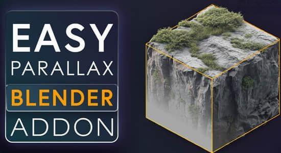 Blender插件-简易视觉差贴图生成器 Easy Parallax V1.0.0 Blender插件-简易视觉差贴图生成器 Easy Parallax V1.0.0