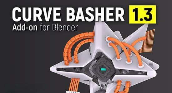 三维电缆曲线链接生成器Blender插件 Curve Basher V1.3.11 三维电缆曲线链接生成器Blender插件 Curve Basher V1.3.11