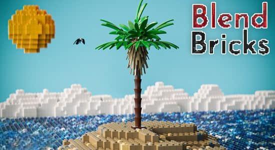 Blender插件-三维乐高玩具模型资产预设 Blendbricks V2 Blender插件-三维乐高玩具模型资产预设 Blendbricks V2.2