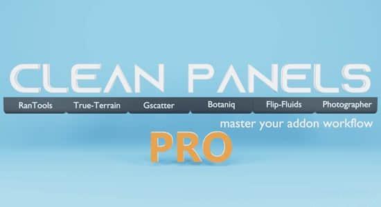 Blender插件-工作流程界面管理工具 Clean Panels V6.0.0 Blender插件-工作流程界面管理工具 Clean Panels V6.0.0
