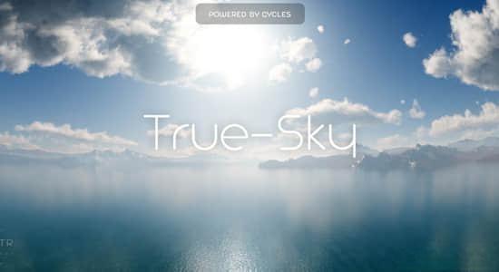 Blender插件-模拟三维空间真实天空 True-Sky V2.2.4 Blender插件-模拟三维空间真实天空 True-Sky V2.2.4