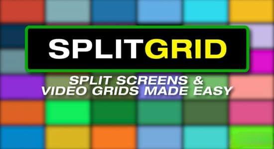AE脚本-快速创建网格视频分屏效果 SplitGrid v1.1.0+使用教程 AE脚本-快速创建网格视频分屏效果 SplitGrid v1.1.0+使用教程