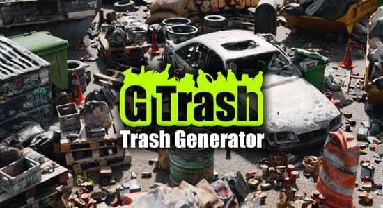 Blender插件-场景添加混乱垃圾资产 G Trash V1.3.0 Blender插件-场景添加混乱垃圾资产 G Trash V1.3.0