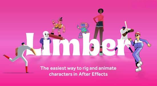 AE脚本-二维人物角色骨骼IK绑定动画控制 Limber V2.0.6 含预设库+使用教程 AE脚本-二维人物角色骨骼IK绑定动画控制 Limber V2.0.6 含预设库+使用教程