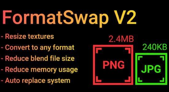 材质贴图格式转换Blender插件 Formatswap V2.0.2 - Texture Converter 材质贴图格式转换Blender插件 Formatswap V2.0.2 - Texture Converter