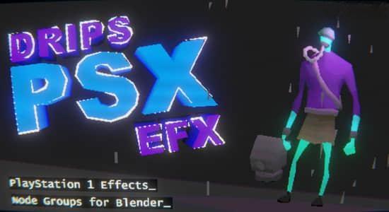 Blender插件-模拟粗糙像素风格工具 Drips Psx Efx – Playstation 1 Effects V1.4 Blender插件-模拟粗糙像素风格工具 Drips Psx Efx – Playstation 1 Effects V1.4