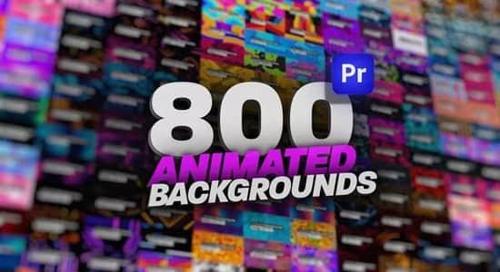 PR模板-800个创意抽象图形背景循环动画 Animated Backgrounds Pack For Premiere Pro PR模板-800个创意抽象图形背景循环动画 Animated Backgrounds Pack For Premiere Pro